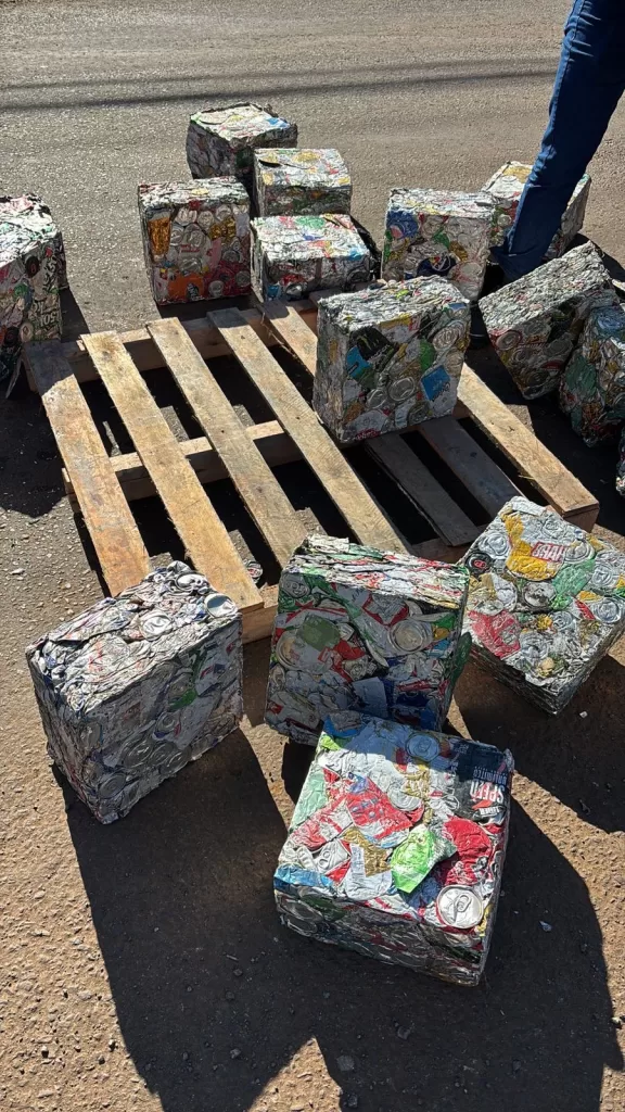 Polícia Federal apreende 600 kg de sucata de alumínio contrabandeada em Dionísio Cerqueira, SC.