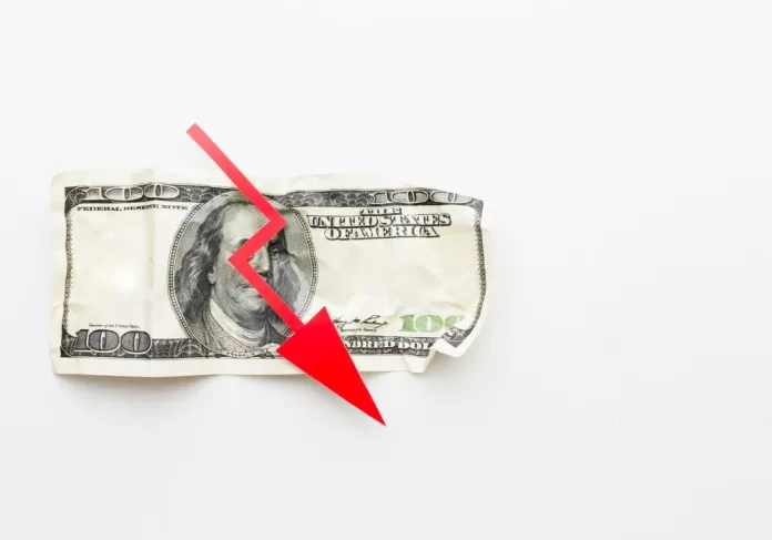 dólar em queda