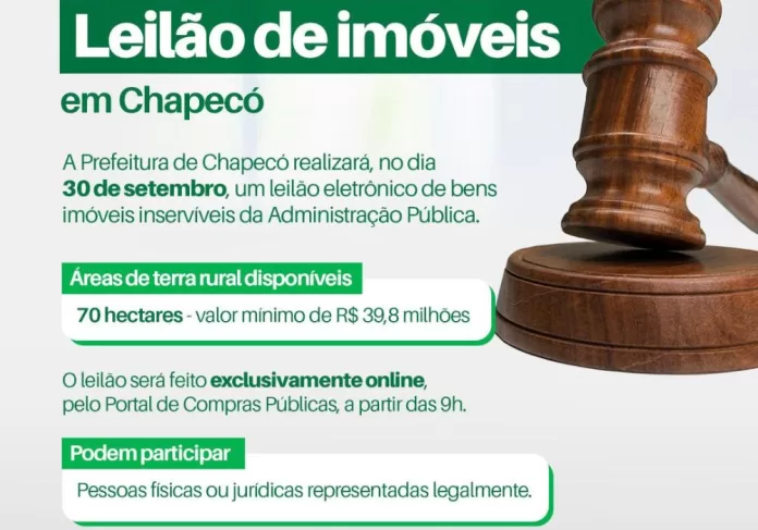 leilão de imóveis Chapecó