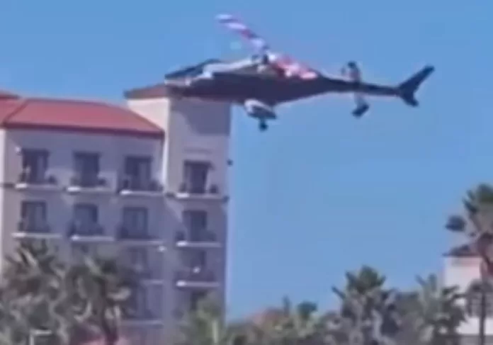 helicóptero cai na Califórnia