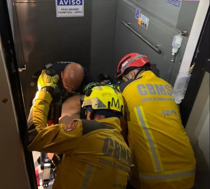 acidente em elevador em Chapecó