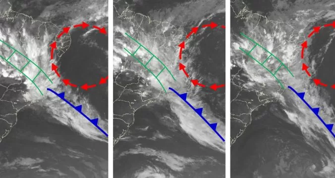 Vórtice Ciclônico vai atingir o Brasil até o Natal e pode provocar calor intenso e chuvas fortes