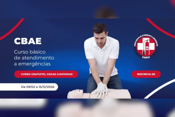 Inscrições abertas para curso gratuito de emergências do CBMSC