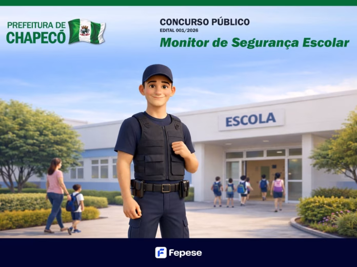 Concurso da Prefeitura de Chapecó oferece 160 vagas para monitor de segurança escolar