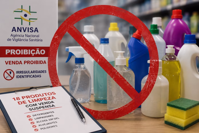 Anvisa proíbe venda de 18 produtos de limpeza